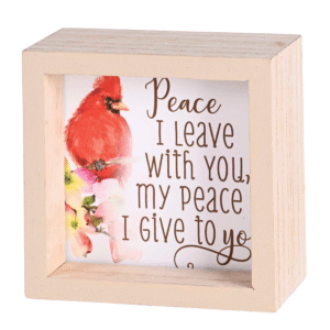 dual sided cardinal art: peaceful home decor
