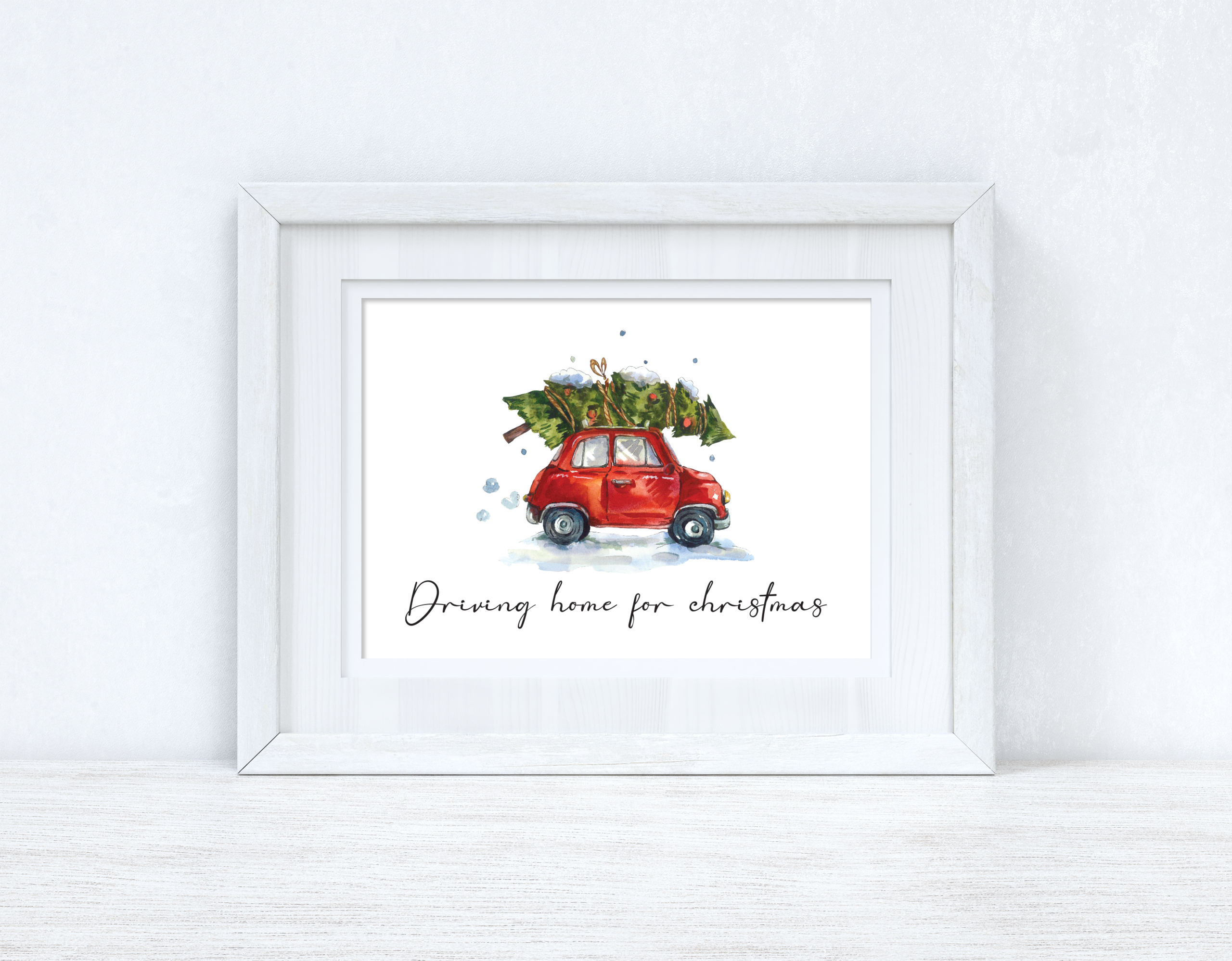 driving home for christmas seasonal wall home decor print driving home for christmas seasonal wall home decor print
