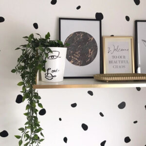 black gold circle home simple home wall decor print